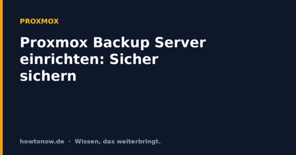 Proxmox Backup Server