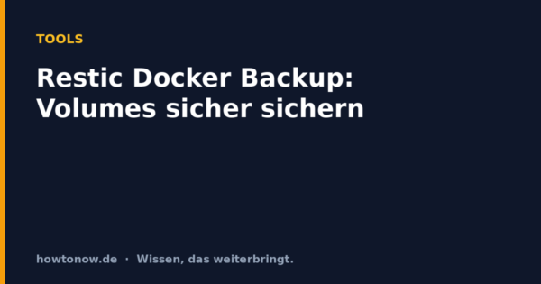 Restic Docker Backup